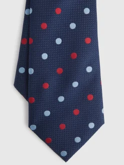 Alvaro Moreno Corbatas|Corbatas|CORBATA JACQUARD MF Azul Marino