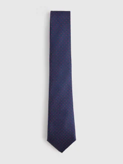 Alvaro Moreno Corbatas|Corbatas|CORBATA JACQUARD MF Azul Marino
