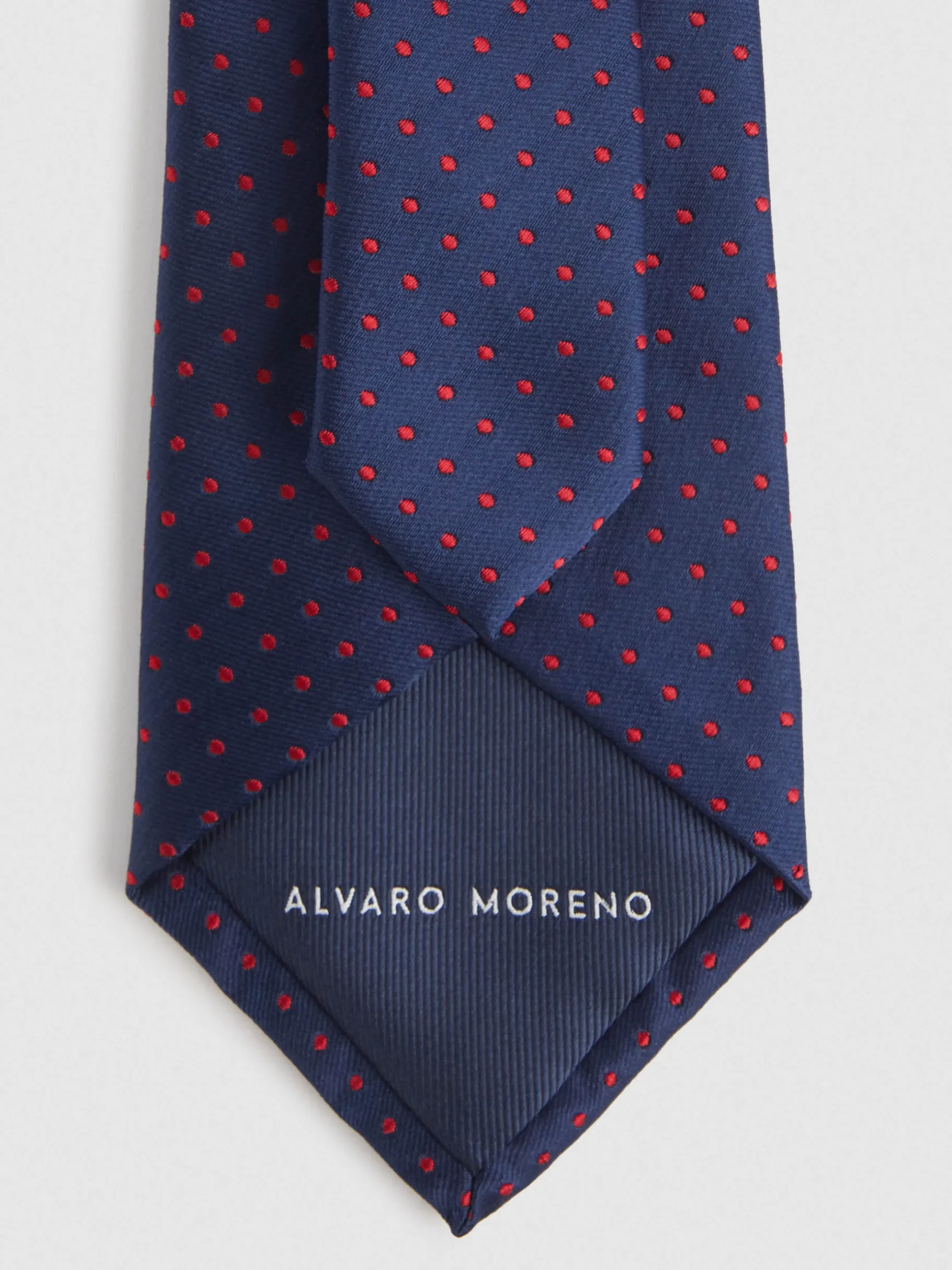 Alvaro Moreno Corbatas|Corbatas|CORBATA JACQUARD MF Azul Marino