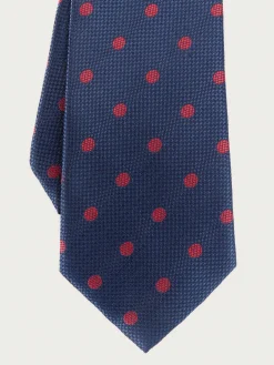 Alvaro Moreno Corbatas|Corbatas|CORBATA JACQUARD MF Azul Marino