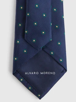 Alvaro Moreno Corbatas|Corbatas|CORBATA JACQUARD MF Azul Marino