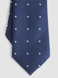 Alvaro Moreno Corbatas|Corbatas|CORBATA JACQUARD MF Azul Marino