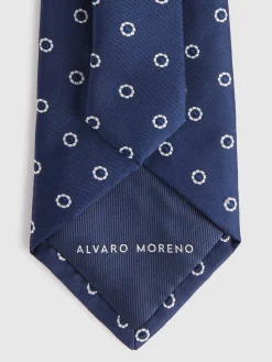 Alvaro Moreno Corbatas|Corbatas|CORBATA JACQUARD MF Azul Marino