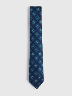 Alvaro Moreno Corbatas|Corbatas|CORBATA JACQUARD MF Azul Marino