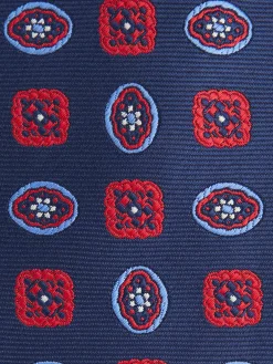 Alvaro Moreno Corbatas|Corbatas|CORBATA JACQUARD MF Azul Marino