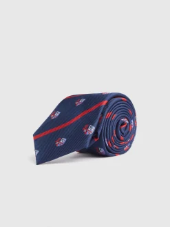 Alvaro Moreno Corbatas|Corbatas|CORBATA JACQUARD MF Azul Marino
