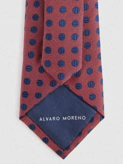 Alvaro Moreno Corbatas|Corbatas|CORBATA JACQUARD MF Azul Marino