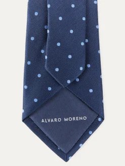 Alvaro Moreno Corbatas|Corbatas|CORBATA JACQUARD MF Azul Marino
