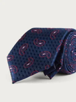 Alvaro Moreno Corbatas|Corbatas|CORBATA JACQUARD MF Azul Marino