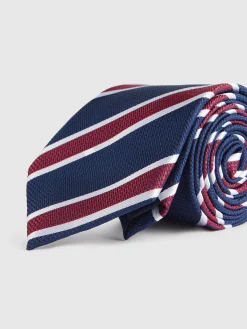 Alvaro Moreno Corbatas|Corbatas|CORBATA JACQUARD MF Azul Marino