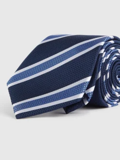 Alvaro Moreno Corbatas|Corbatas|CORBATA JACQUARD MF Azul Marino