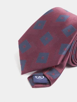 Alvaro Moreno Corbatas|Corbatas|CORBATA JACQUARD MF Burdeos