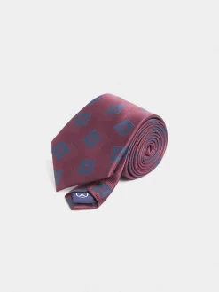 Alvaro Moreno Corbatas|Corbatas|CORBATA JACQUARD MF Burdeos