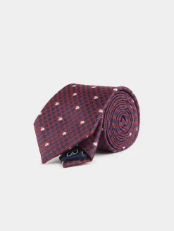 Alvaro Moreno Corbatas|Corbatas|CORBATA JACQUARD MF Burdeos