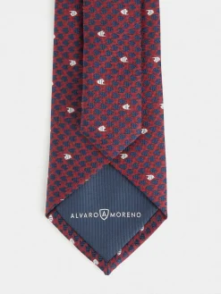 Alvaro Moreno Corbatas|Corbatas|CORBATA JACQUARD MF Burdeos