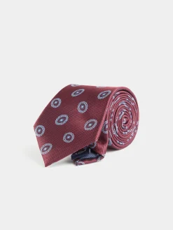 Alvaro Moreno Corbatas|Corbatas|CORBATA JACQUARD MF Burdeos