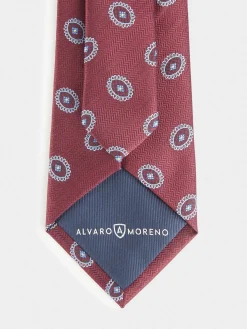 Alvaro Moreno Corbatas|Corbatas|CORBATA JACQUARD MF Burdeos