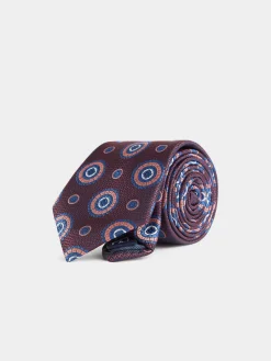 Alvaro Moreno Corbatas|Corbatas|CORBATA JACQUARD MF Burdeos