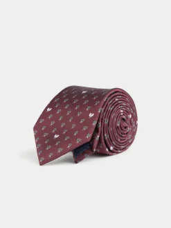 Alvaro Moreno Corbatas|Corbatas|CORBATA JACQUARD MF Burdeos