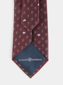 Alvaro Moreno Corbatas|Corbatas|CORBATA JACQUARD MF Burdeos