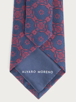 Alvaro Moreno Corbatas|Corbatas|CORBATA JACQUARD MF Burdeos