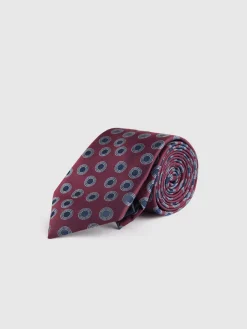 Alvaro Moreno Corbatas|Corbatas|CORBATA JACQUARD MF Burdeos
