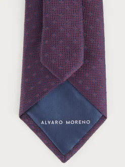 Alvaro Moreno Corbatas|Corbatas|CORBATA JACQUARD MF Burdeos