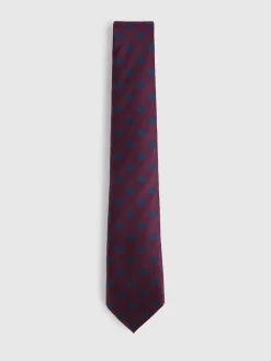 Alvaro Moreno Corbatas|Corbatas|CORBATA JACQUARD MF Burdeos