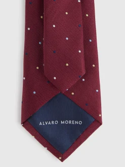 Alvaro Moreno Corbatas|Corbatas|CORBATA JACQUARD MF Burdeos