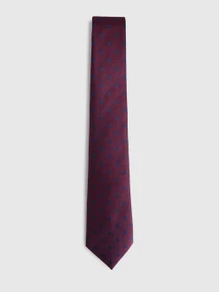 Alvaro Moreno Corbatas|Corbatas|CORBATA JACQUARD MF Burdeos