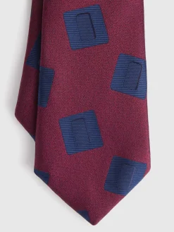 Alvaro Moreno Corbatas|Corbatas|CORBATA JACQUARD MF Burdeos