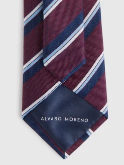 Alvaro Moreno Corbatas|Corbatas|CORBATA JACQUARD MF Burdeos