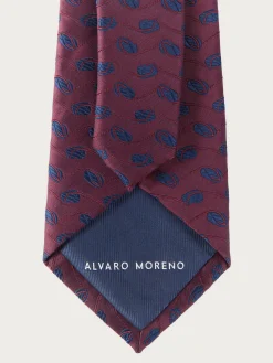 Alvaro Moreno Corbatas|Corbatas|CORBATA JACQUARD MF Burdeos
