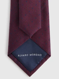 Alvaro Moreno Corbatas|Corbatas|CORBATA JACQUARD MF Burdeos