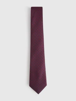 Alvaro Moreno Corbatas|Corbatas|CORBATA JACQUARD MF Burdeos