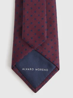 Alvaro Moreno Corbatas|Corbatas|CORBATA JACQUARD MF Burdeos
