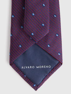 Alvaro Moreno Corbatas|Corbatas|CORBATA JACQUARD MF Burdeos