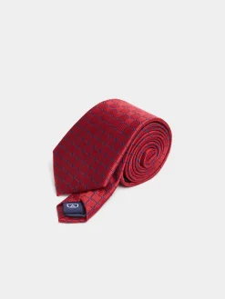 Alvaro Moreno Corbatas|Corbatas|CORBATA JACQUARD MF Rojo