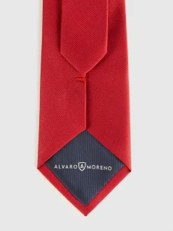 Alvaro Moreno Corbatas|Corbatas|CORBATA JACQUARD MF Rojo