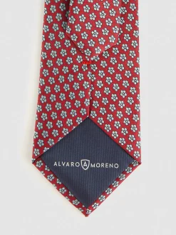 Alvaro Moreno Corbatas|Corbatas|CORBATA JACQUARD MF Rojo