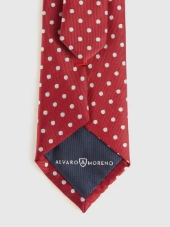 Alvaro Moreno Corbatas|Corbatas|CORBATA JACQUARD MF Rojo