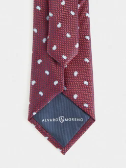 Alvaro Moreno Corbatas|Corbatas|CORBATA JACQUARD MF Rojo