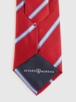 Alvaro Moreno Corbatas|Corbatas|CORBATA JACQUARD MF Rojo