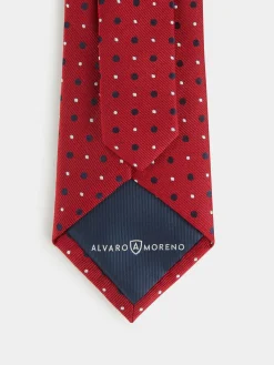 Alvaro Moreno Corbatas|Corbatas|CORBATA JACQUARD MF Rojo