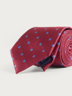 Alvaro Moreno Corbatas|Corbatas|CORBATA JACQUARD MF Rojo