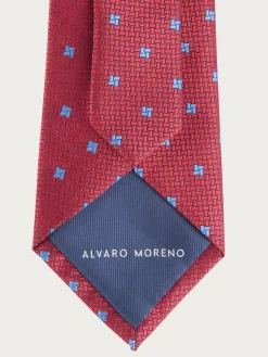 Alvaro Moreno Corbatas|Corbatas|CORBATA JACQUARD MF Rojo