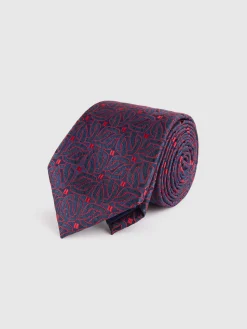 Alvaro Moreno Corbatas|Corbatas|CORBATA JACQUARD MF Rojo