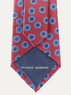 Alvaro Moreno Corbatas|Corbatas|CORBATA JACQUARD MF Rojo