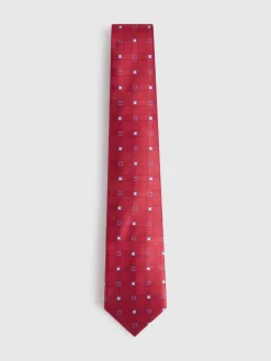 Alvaro Moreno Corbatas|Corbatas|CORBATA JACQUARD MF Rojo