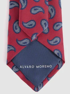 Alvaro Moreno Corbatas|Corbatas|CORBATA JACQUARD MF Rojo